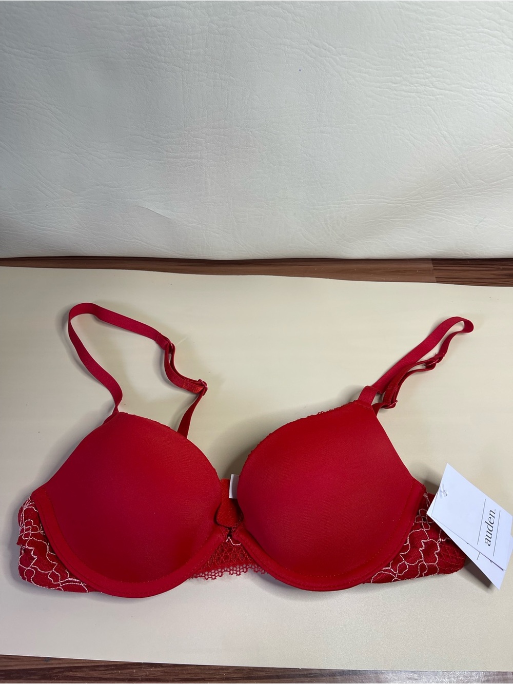Auden The Radiant Bra in Sexy Red 32AA
